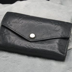 LOUIS VUITTON LV Monogram Empreinte Leather Curieuse Wallet